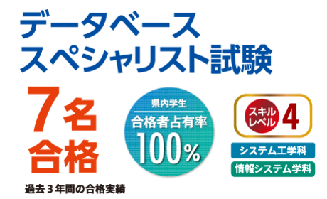 データベーススペシャリスト試験　11年連続合格者輩出・７名合格