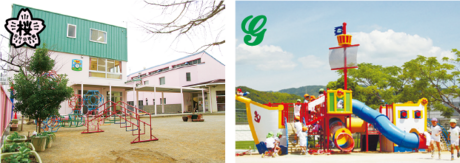 龍馬学園グループ「学校法人やまもも学園」との連携 充実の実習・ボランティア、そして就職が有利に! 学校法人やまもも学園は、2つの認定こども園をはじめ、小規模保育施設や子育て支援施設を持っており、見学実習の実習園にもなっています。行事のお手伝いやボランティアをしたり、多くの卒業生が就職していることも、グループ園だからこそのメリットです。